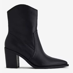 Express Leather Pointed Toe Ankle Boots Size 6